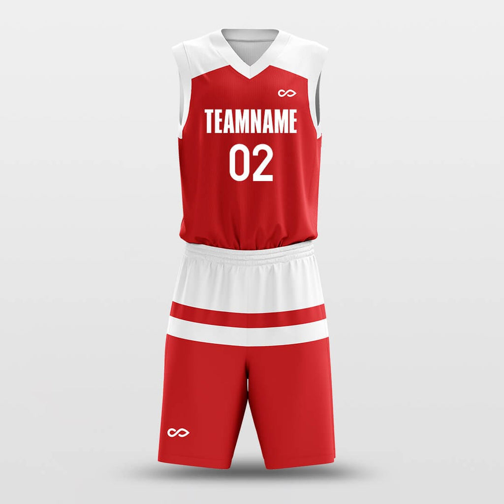 Black Red White - Custom Basketball Jersey Design for Team-XTeamwear