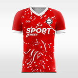 white red soccer jersey for men