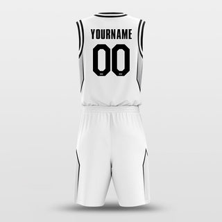 white sublimated basketball jersey