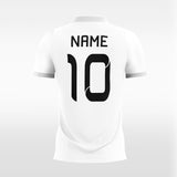 white sublimated soccer jersey