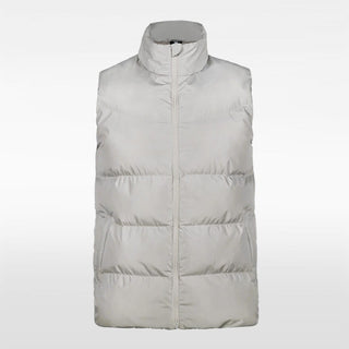 white winter sleeveless jacket