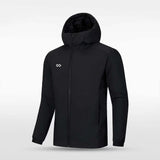 windrunner black Hooded Winter Jacket