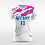 women jersey pink and white