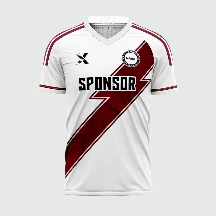 XTeamwear 2026 Global Elite Series - Custom Design Soccer Jersey for Men Sublimation（Crimson and white）