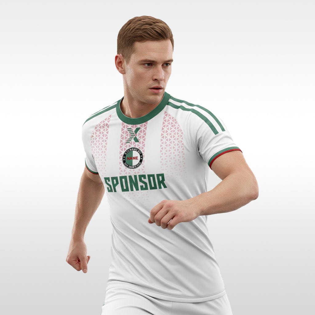 XTeamwear 2026 Global Elite Series - Custom Design Soccer Jersey for Men Sublimation（Green and white）
