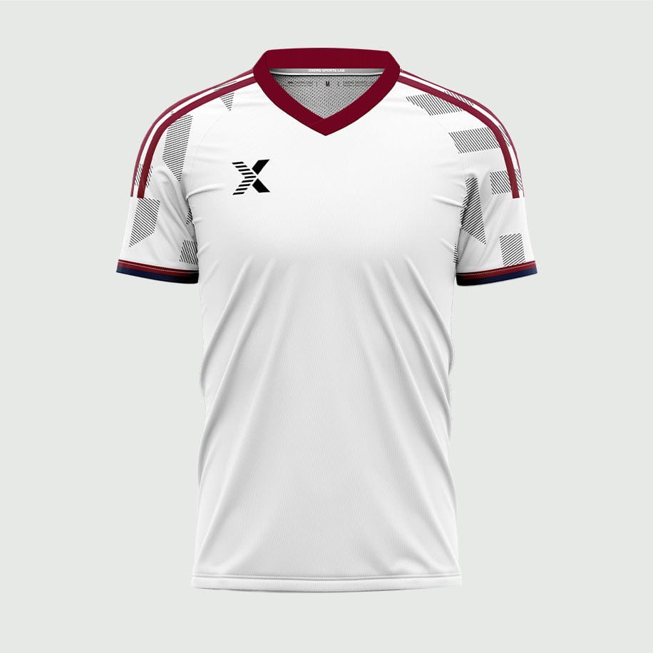 XTeamwear 2026 Global Elite Series - Custom Design Soccer Jersey for Men Sublimation（Rose red and white）