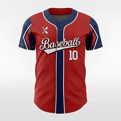 XTeamwear Apple - Customized Men's Sublimated Button Down Baseball Jersey