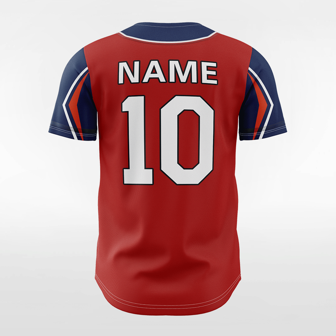 XTeamwear Apple - Customized Men's Sublimated Button Down Baseball Jersey