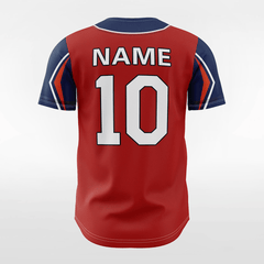 XTeamwear Apple - Customized Men's Sublimated Button Down Baseball Jersey