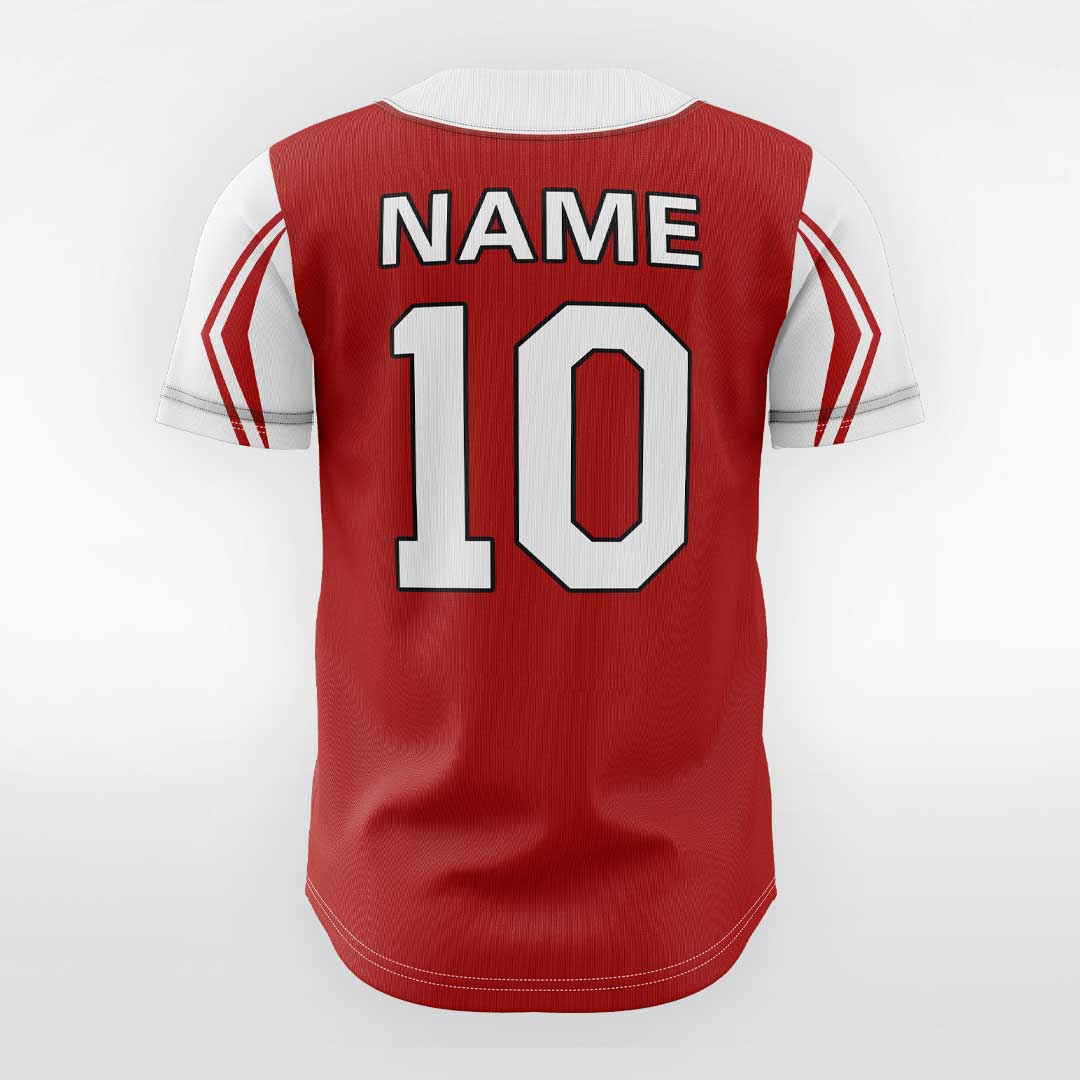 XTeamwear Apple - Customized Men's Sublimated Button Down Baseball Jersey