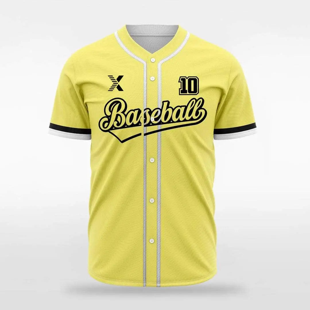 XTeamwear Banana / S Hip Colors - Customized Men's Sublimated Button Down Baseball Jersey