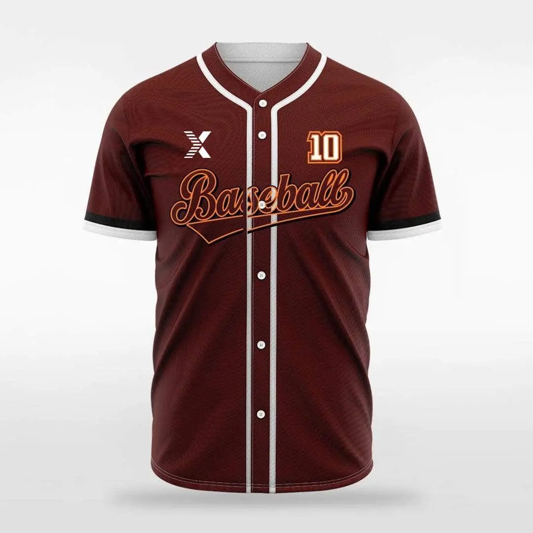 XTeamwear Beige / S Classic Colors - Customized Men's Sublimated Button Down Baseball Jersey