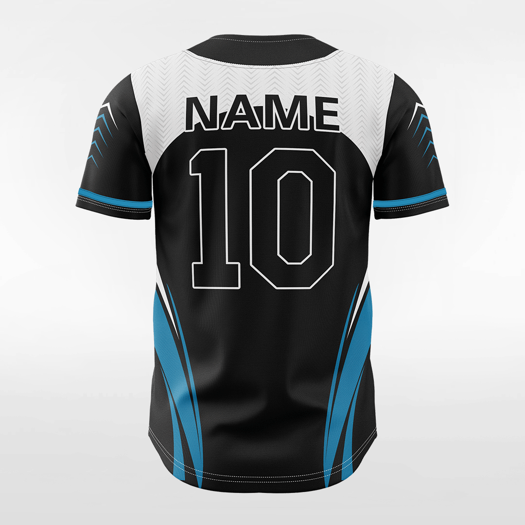 XTeamwear Blackfish - Customized Men's Sublimated Button Down Baseball Jersey