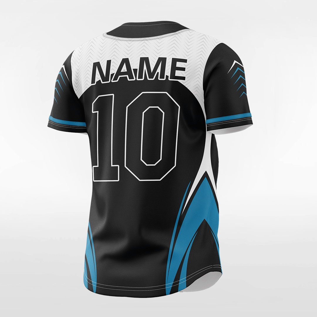 XTeamwear Blackfish - Customized Men's Sublimated Button Down Baseball Jersey