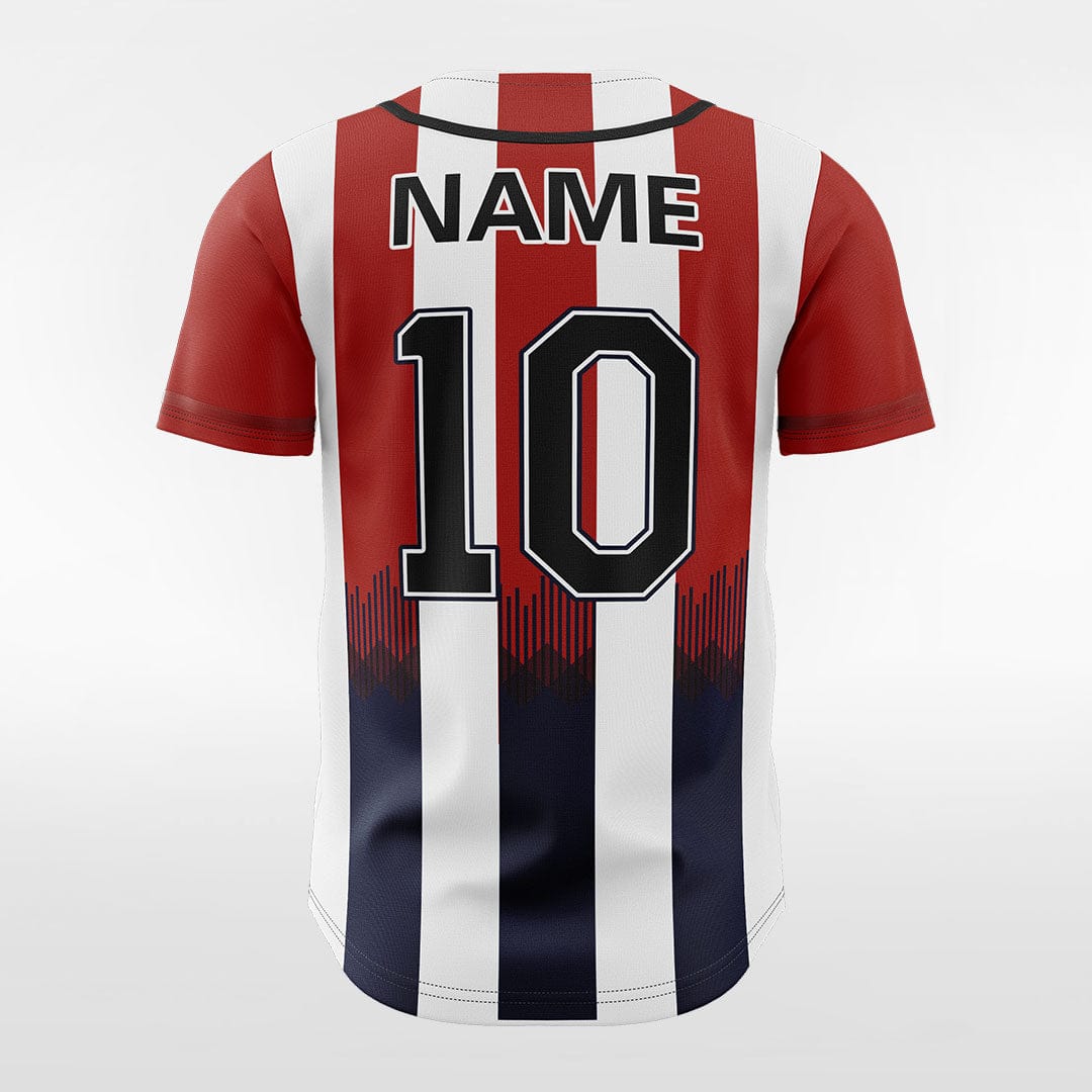 XTeamwear Blood City - Customized Men's Sublimated Button Down Baseball Jersey