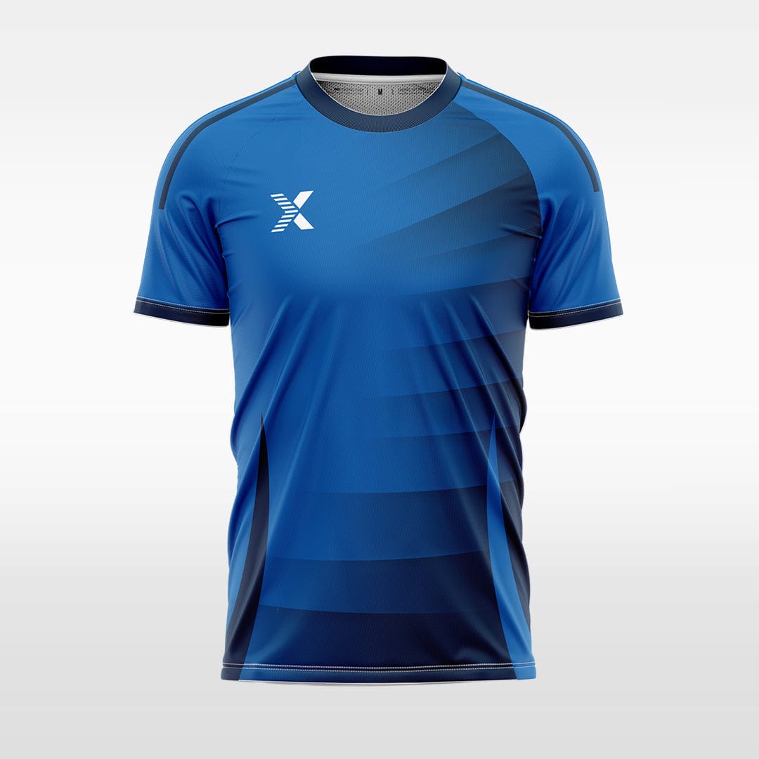 XTeamwear blue / S diagonal gradient pattern - Custom Design Soccer Jersey for Men Sublimation