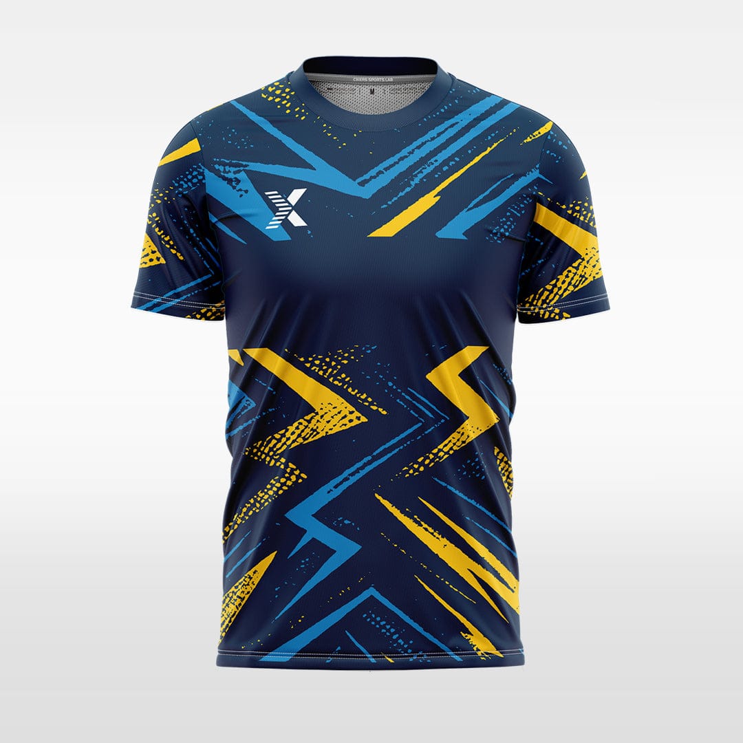XTeamwear blue / S Dynamic electric texture - Custom Design Soccer Jersey for Men Sublimation