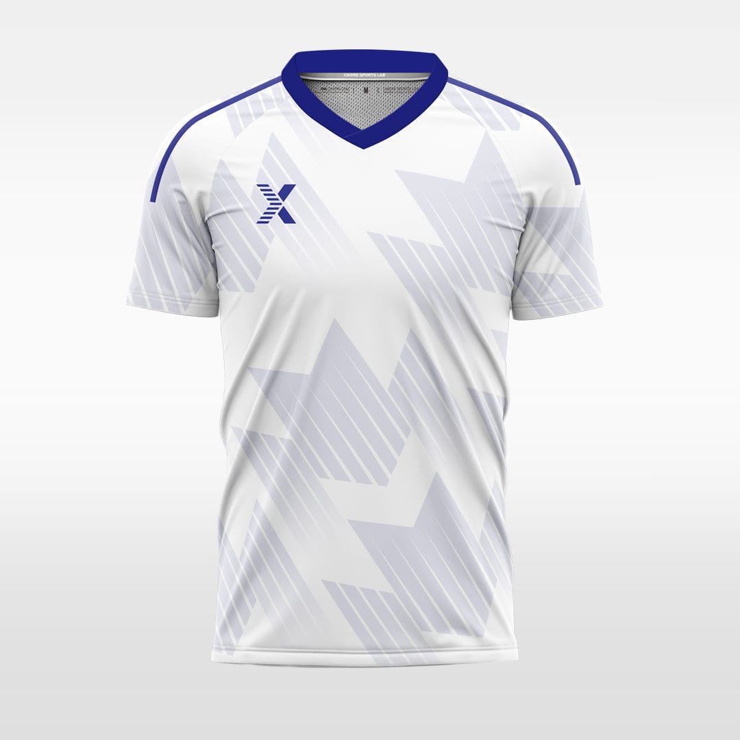 XTeamwear blue / S Light-colored geometric gradient - Custom Design Soccer Jersey for Men Sublimation