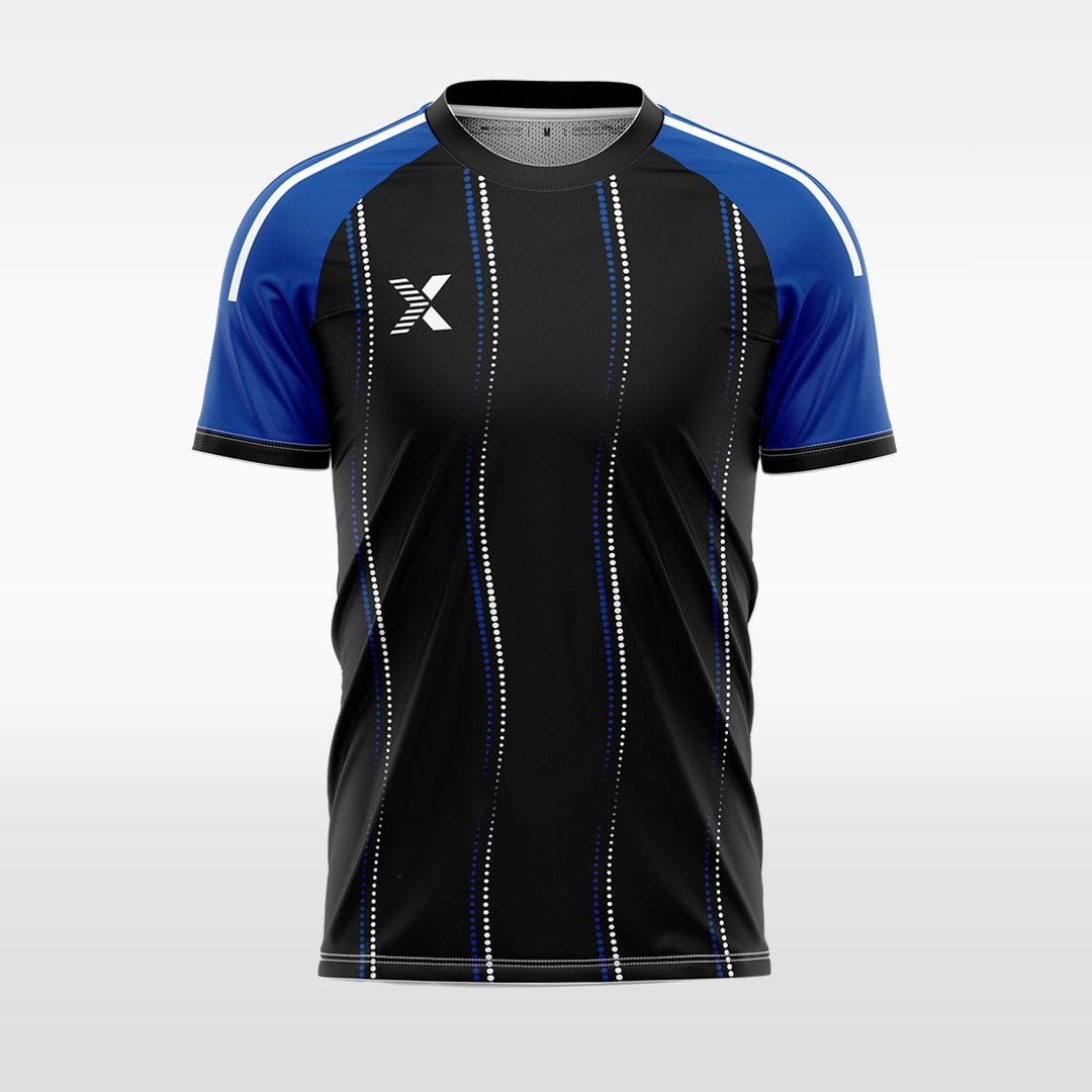 XTeamwear blue / S wavy water droplet lines - Custom Design Soccer Jersey for Men Sublimation