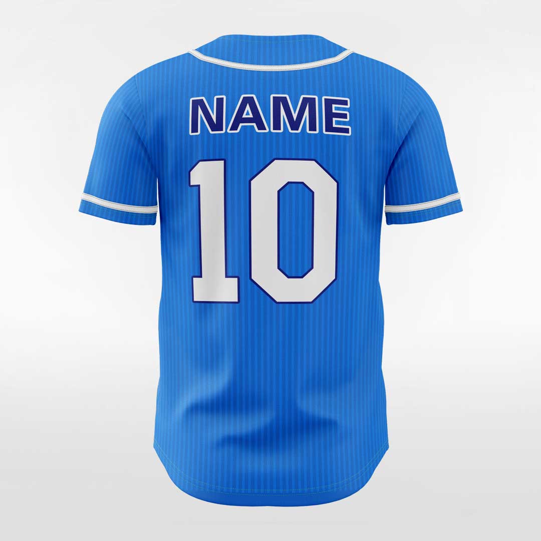 XTeamwear Blue Whale - Customized Men's Sublimated Button Down Baseball Jersey