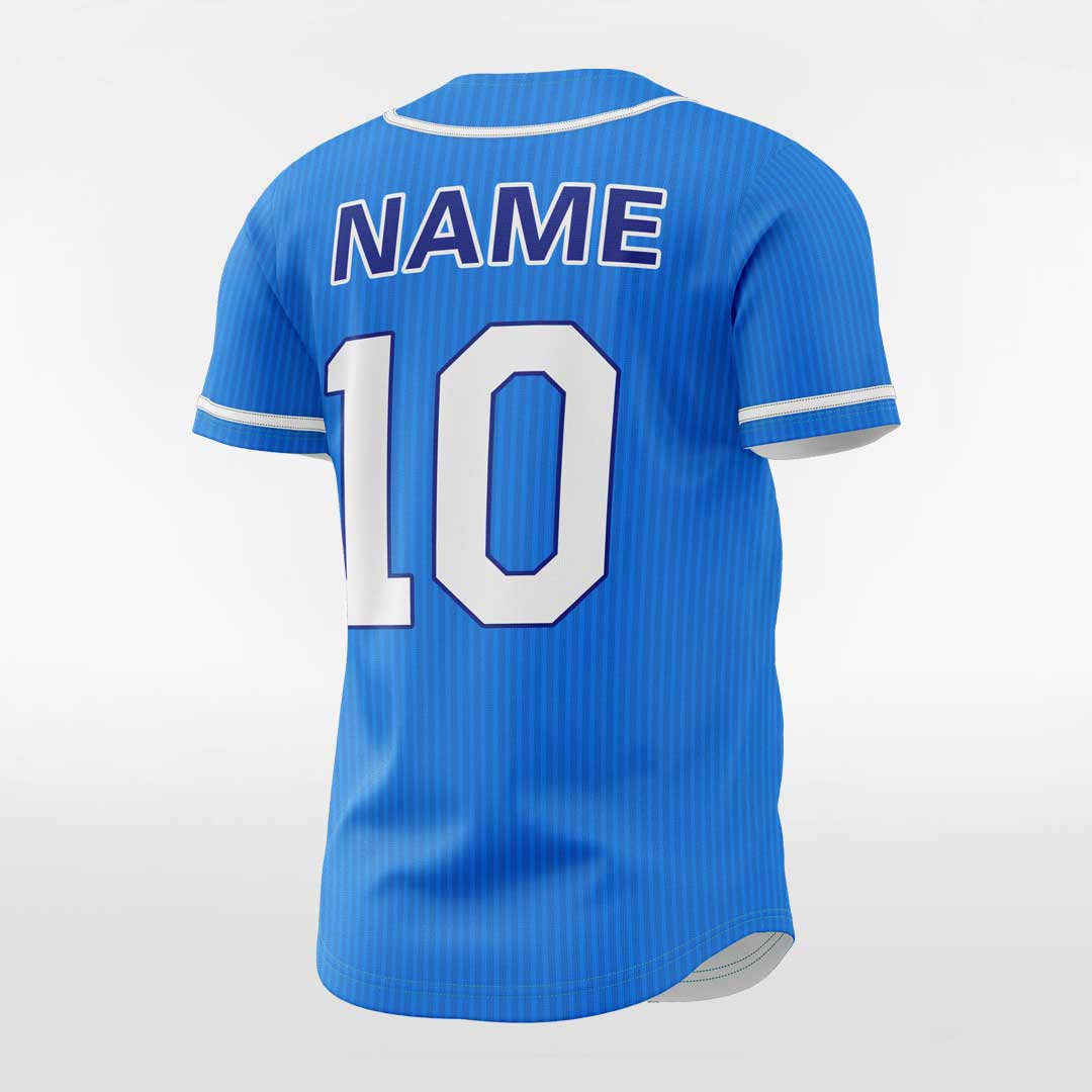 XTeamwear Blue Whale - Customized Men's Sublimated Button Down Baseball Jersey
