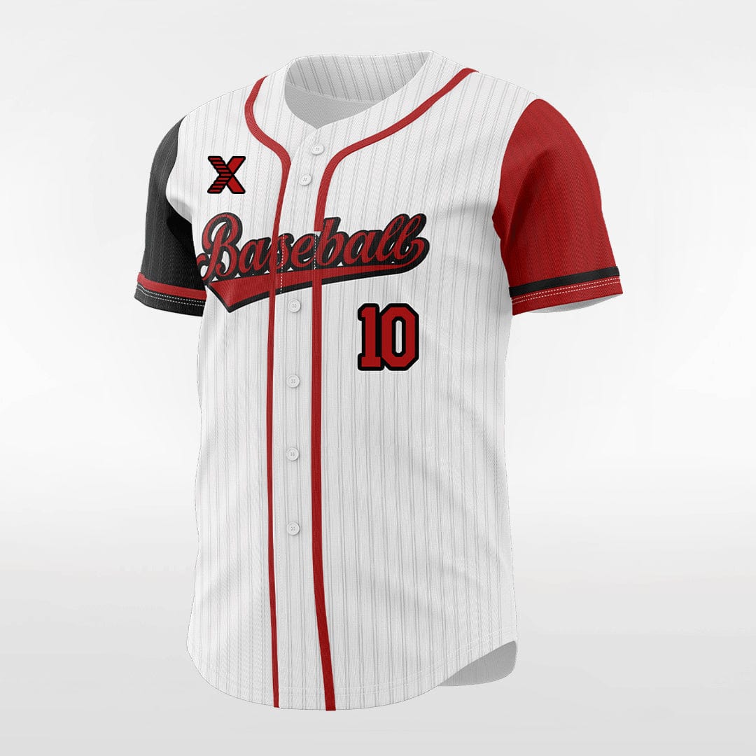 XTeamwear Classic 5 - Customized Men's Sublimated Button Down Baseball Jersey