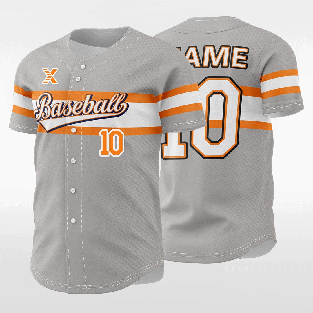 XTeamwear Classic 7 - Customized Men's Sublimated Button Down Baseball Jersey