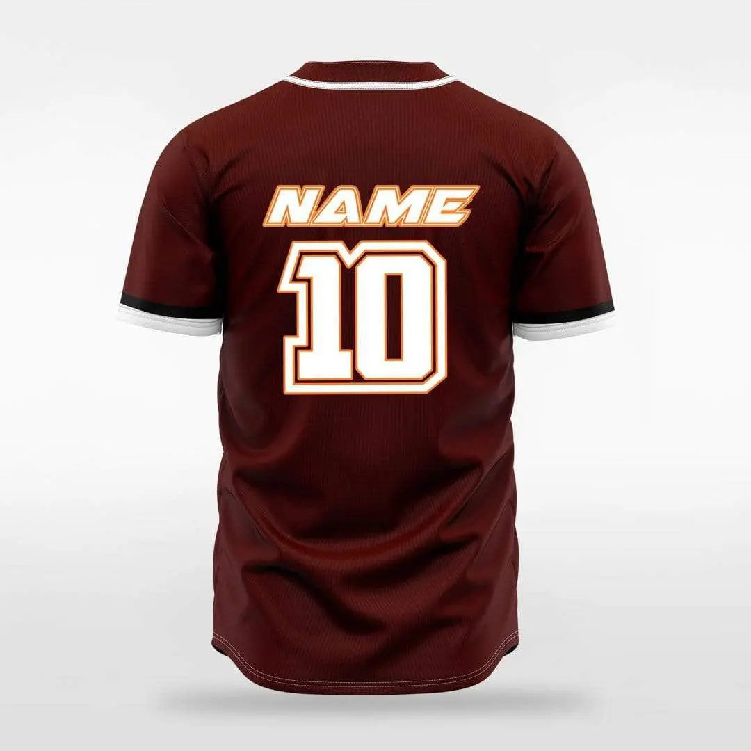 XTeamwear Classic Colors - Customized Men's Sublimated Button Down Baseball Jersey