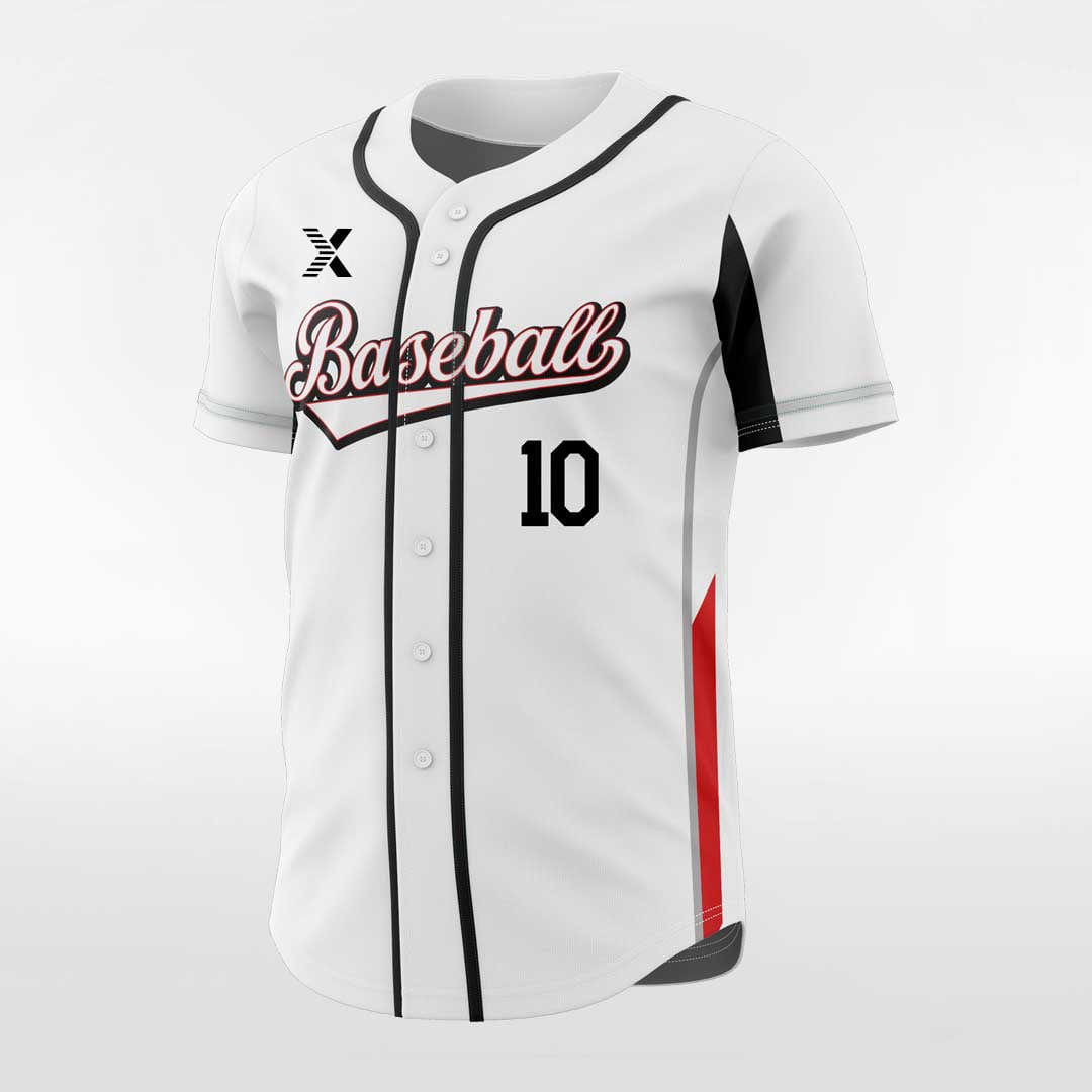 XTeamwear Classic - Customized Men's Sublimated Button Down Baseball Jersey