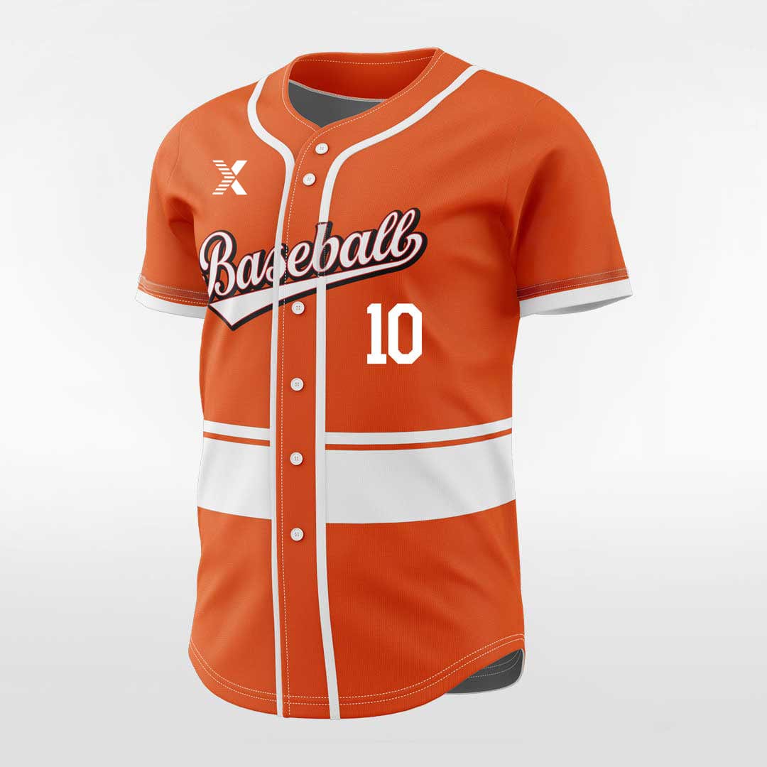 XTeamwear Classic2 - Customized Men's Sublimated Button Down Baseball Jersey
