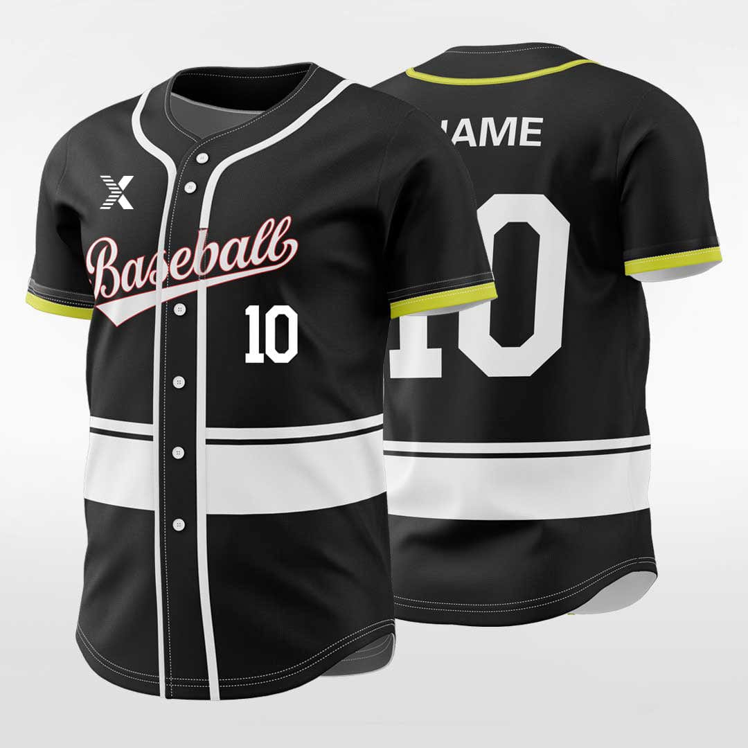 XTeamwear Classic2 - Customized Men's Sublimated Button Down Baseball Jersey