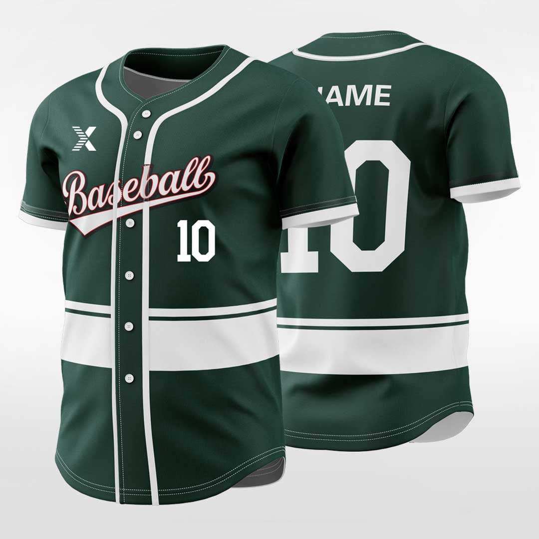 XTeamwear Classic2 - Customized Men's Sublimated Button Down Baseball Jersey