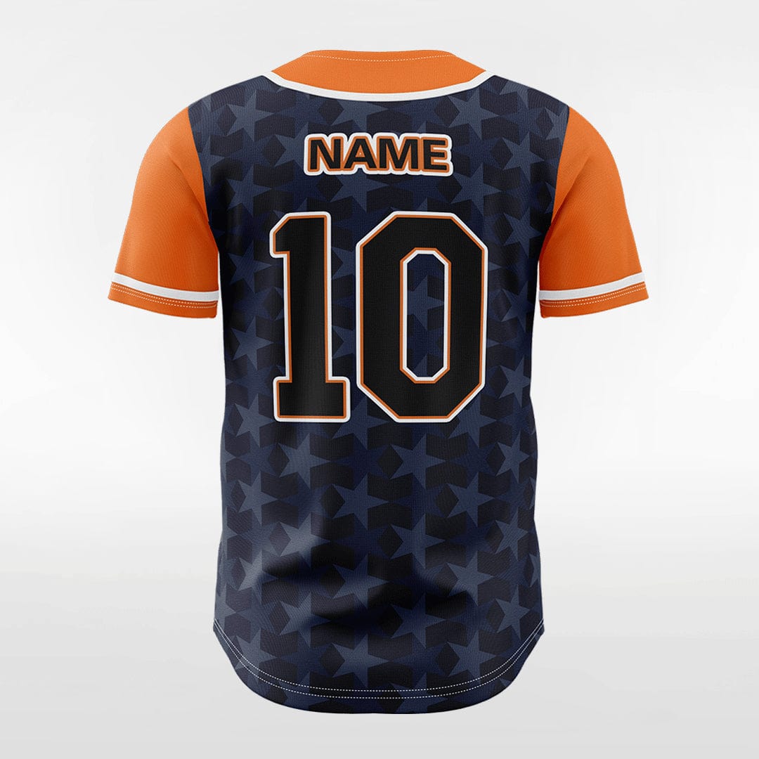 XTeamwear Dark Star - Customized Men's Sublimated Button Down Baseball Jersey