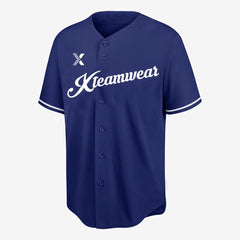 XTeamwear Deep Ocean - Customized Men's Sublimated Button Down Baseball Jersey