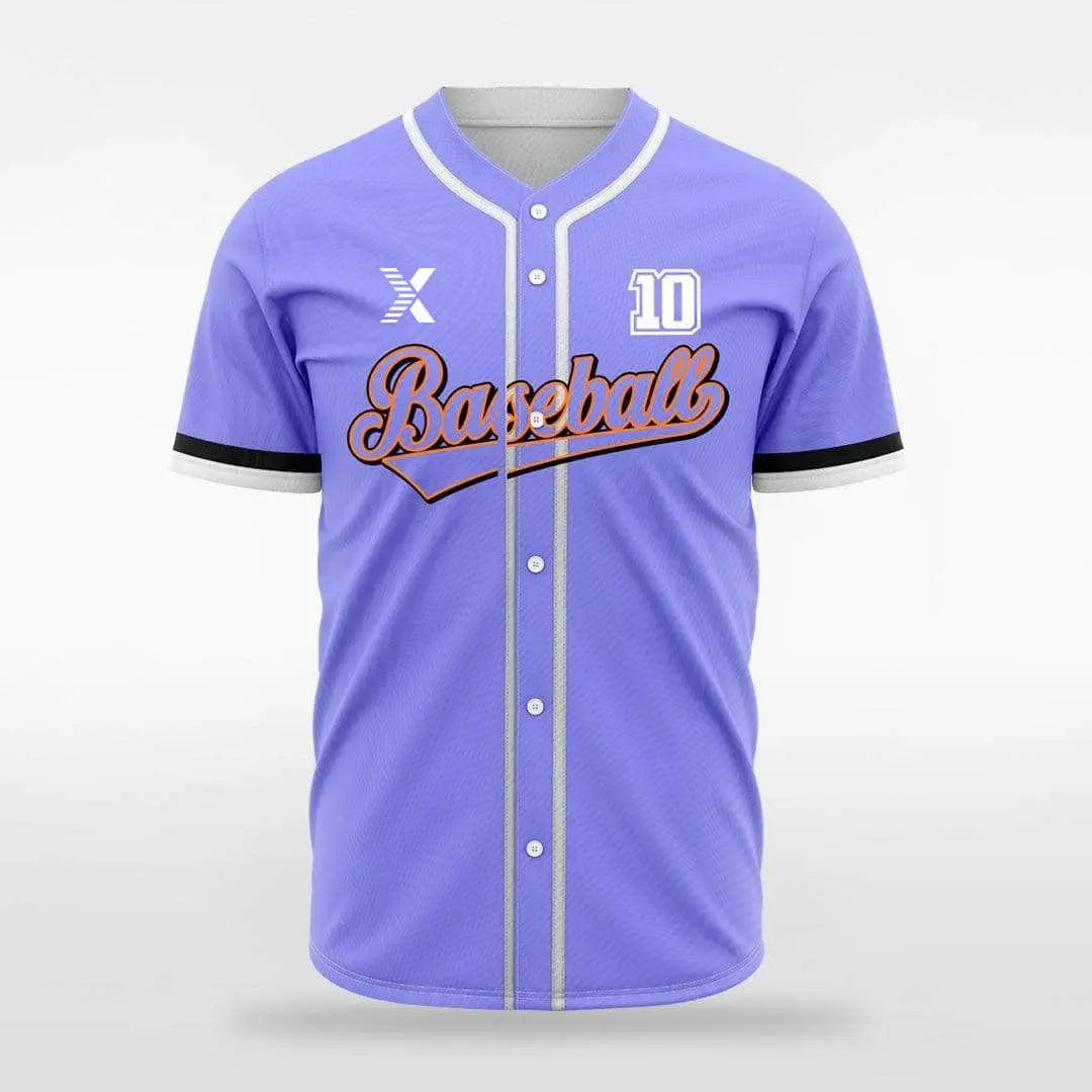 XTeamwear Electric / S Hip Colors - Customized Men's Sublimated Button Down Baseball Jersey