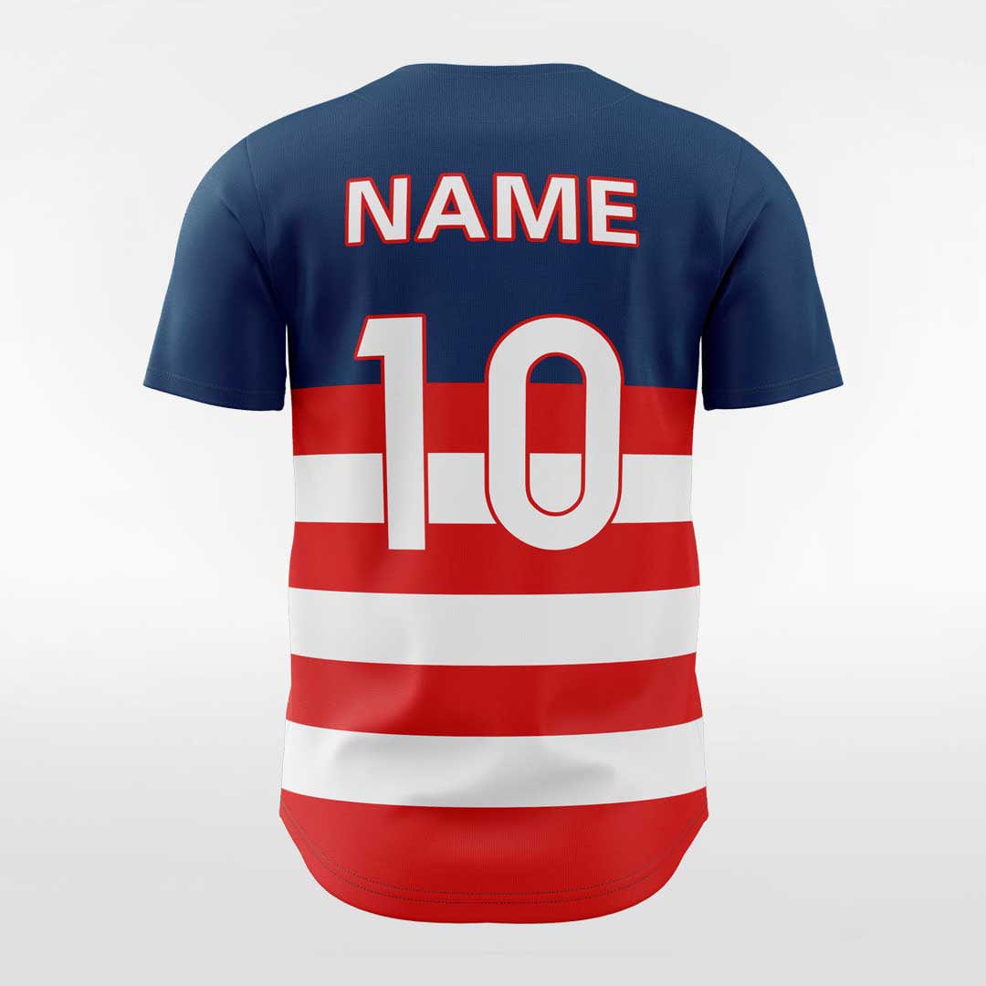 XTeamwear Flag - Customized Men's Sublimated Button Down Baseball Jersey