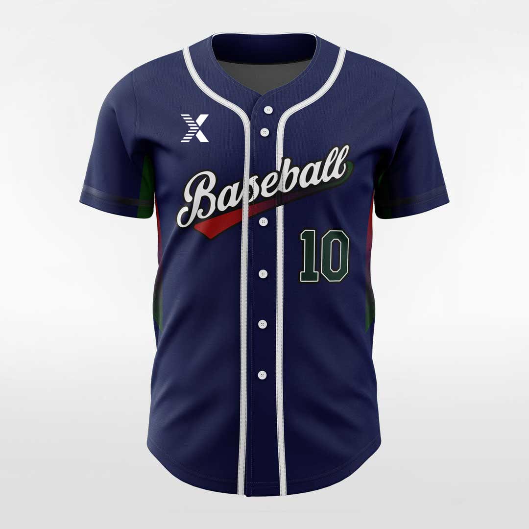 XTeamwear Fruit Candy - Customized Men's Sublimated Button Down Baseball Jersey