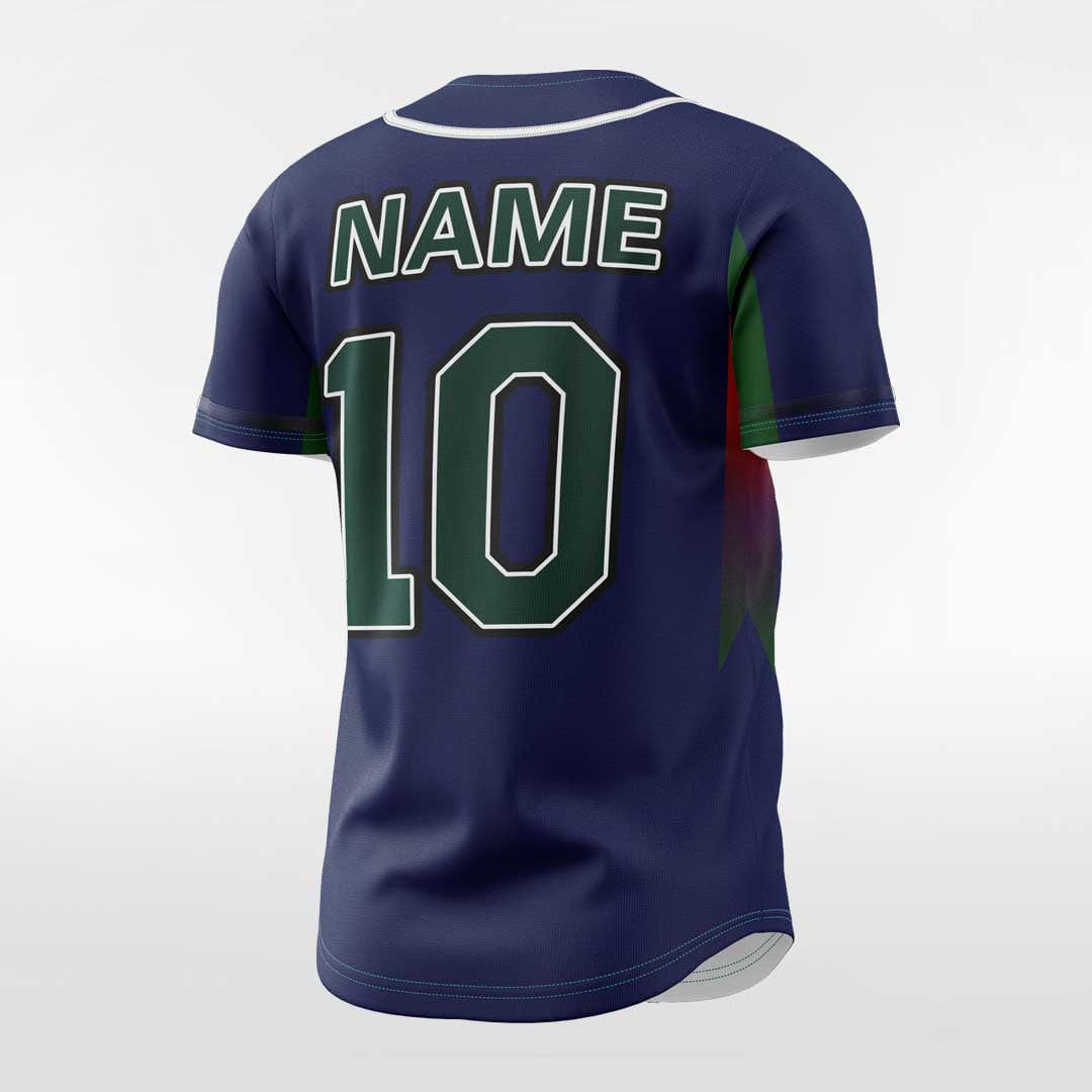 XTeamwear Fruit Candy - Customized Men's Sublimated Button Down Baseball Jersey