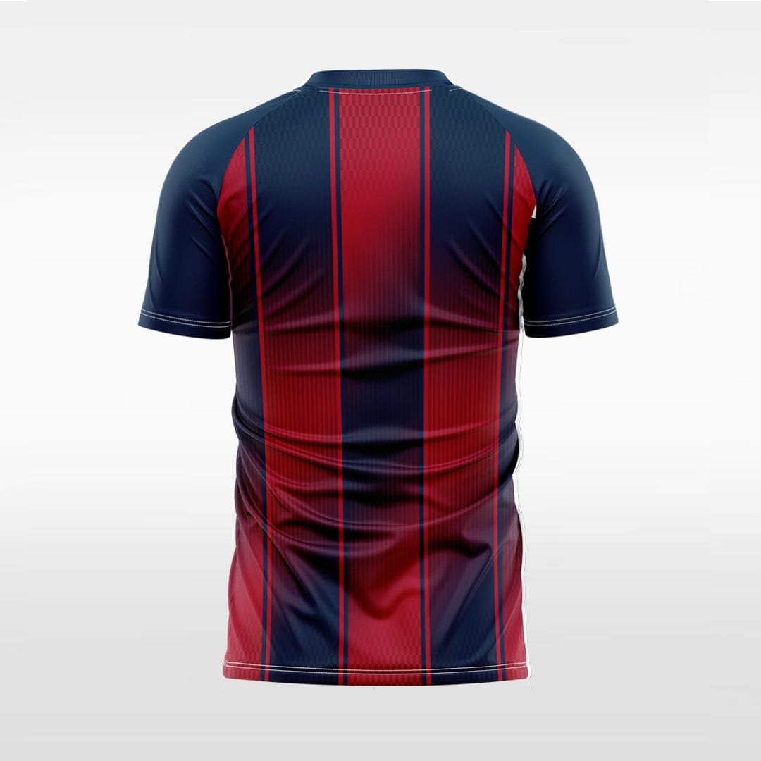 XTeamwear Gradient three vertical lines - Custom Design Soccer Jersey for Men Sublimation