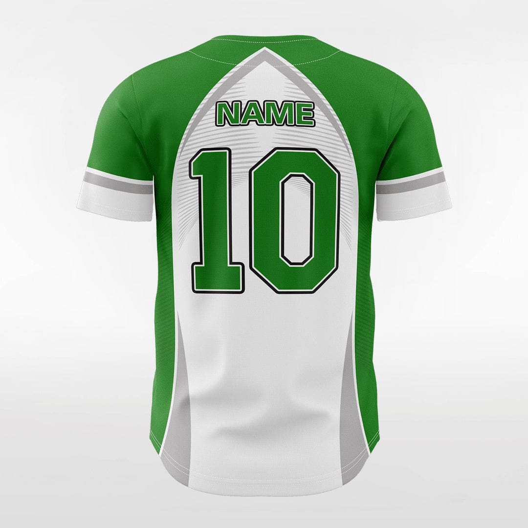 XTeamwear Green Ghost - Customized Men's Sublimated Button Down Baseball Jersey