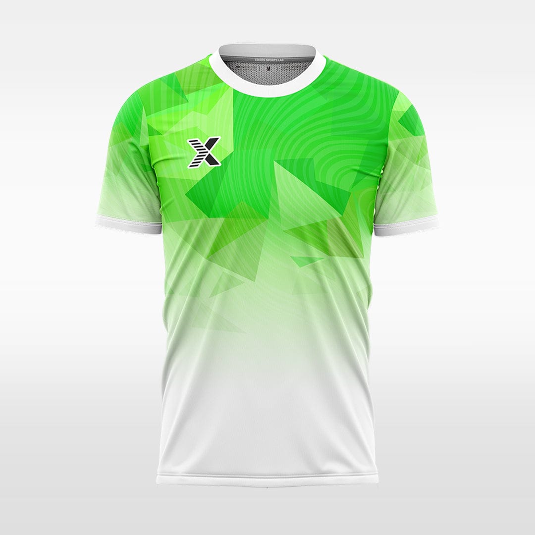 XTeamwear green / S Geometric Gradient - Custom Design Soccer Jersey for Men Sublimation