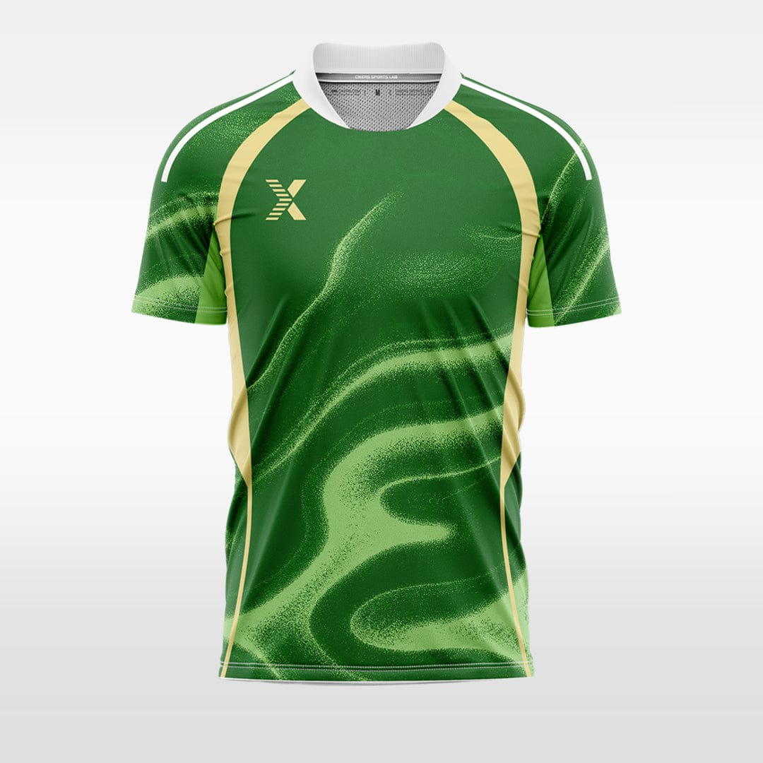 XTeamwear green / S invisible - Custom Design Soccer Jersey for Men Sublimation