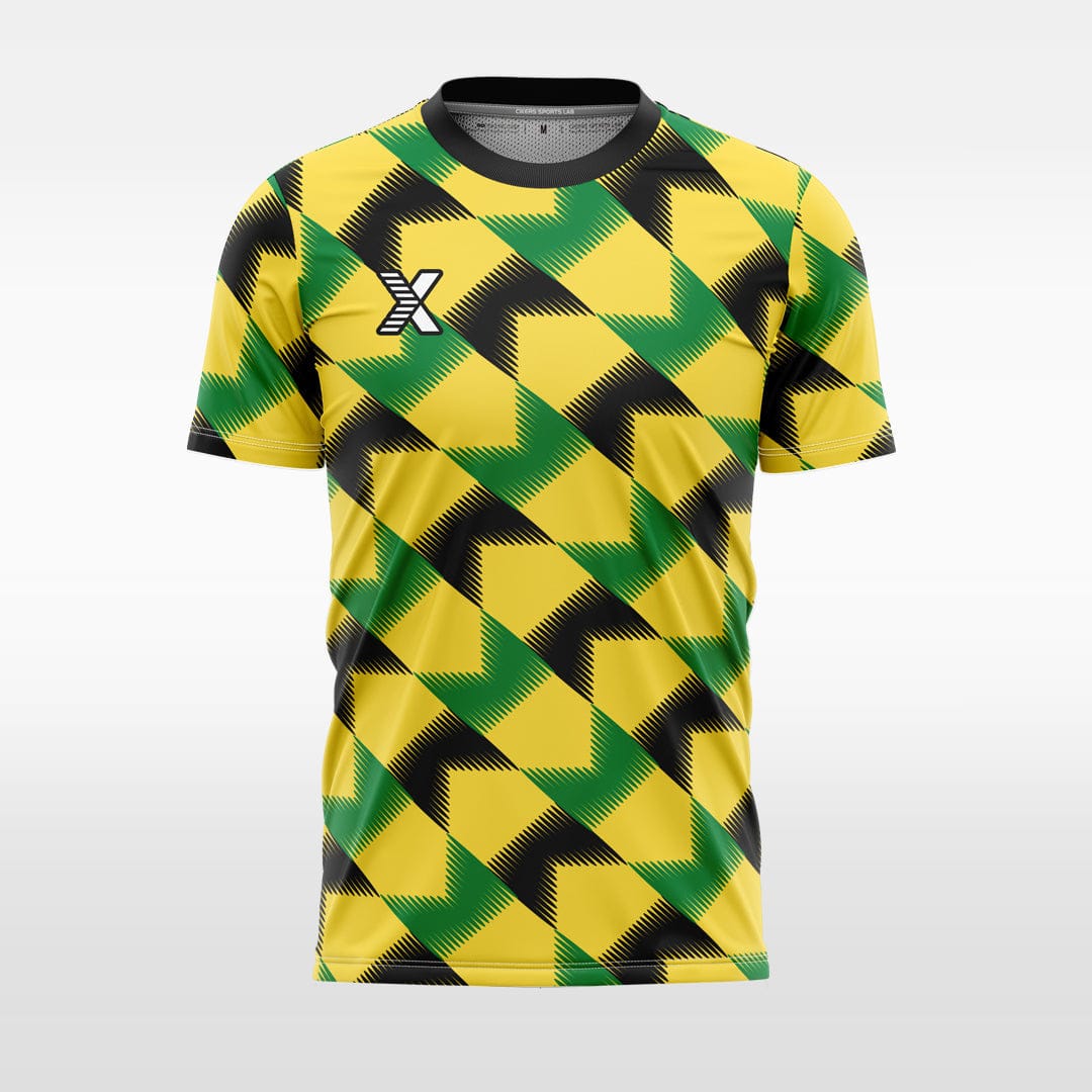 XTeamwear green / S Two-color zebra stripes - Custom Design Soccer Jersey for Men Sublimation