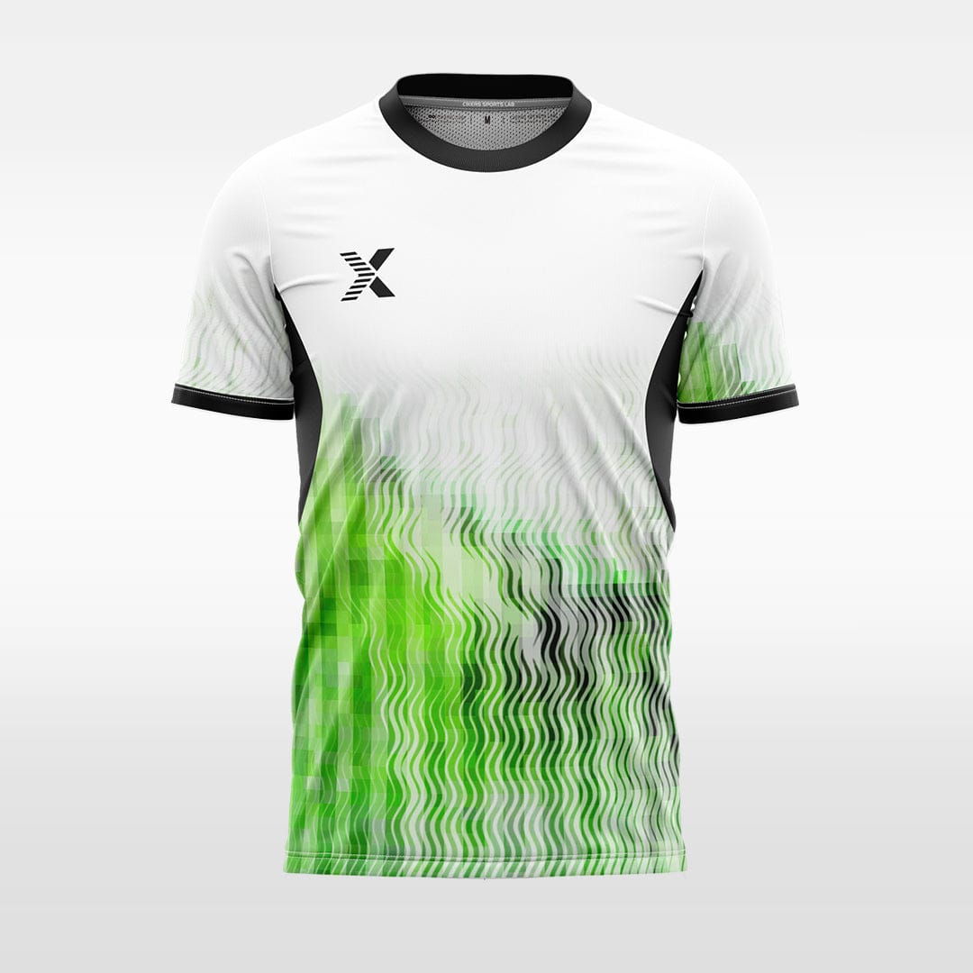 XTeamwear green / S Water flows without form - Custom Design Soccer Jersey for Men Sublimation