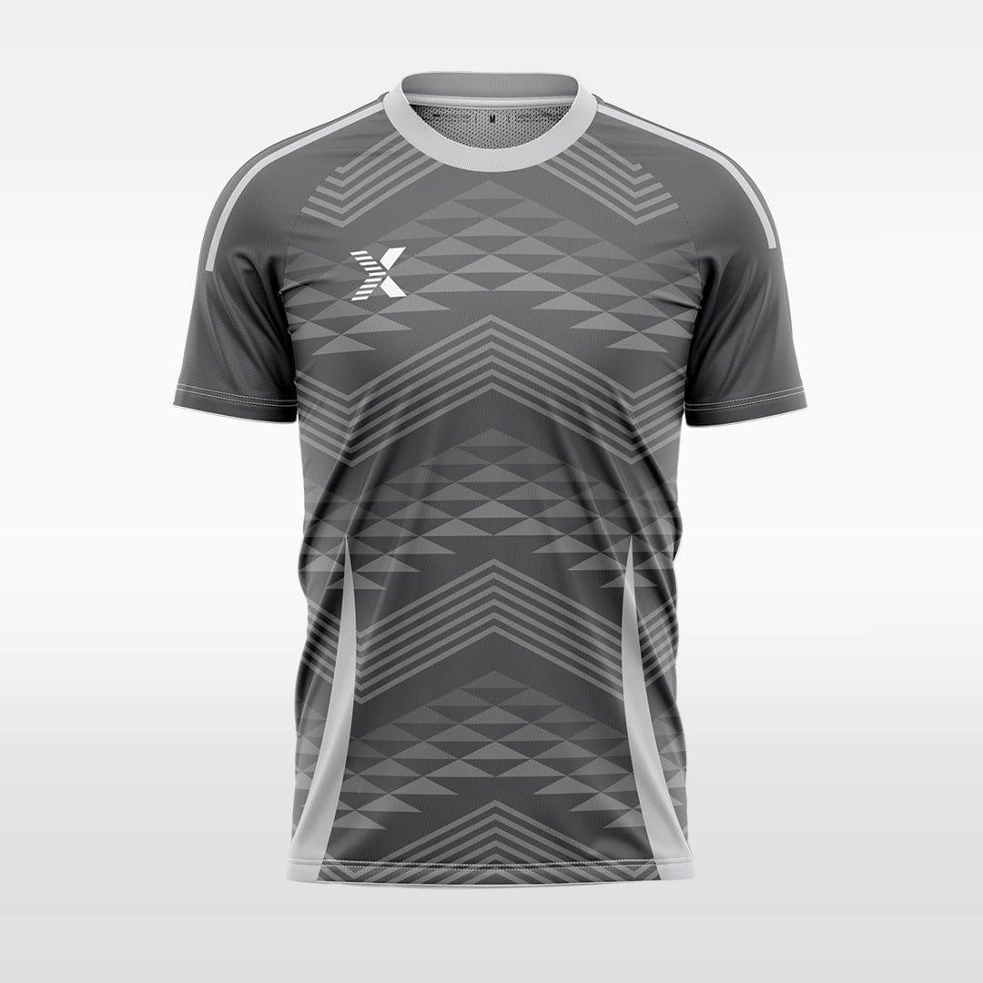 XTeamwear grey / S diamond pattern interweaving- Custom Design Soccer Jersey for Men Sublimation