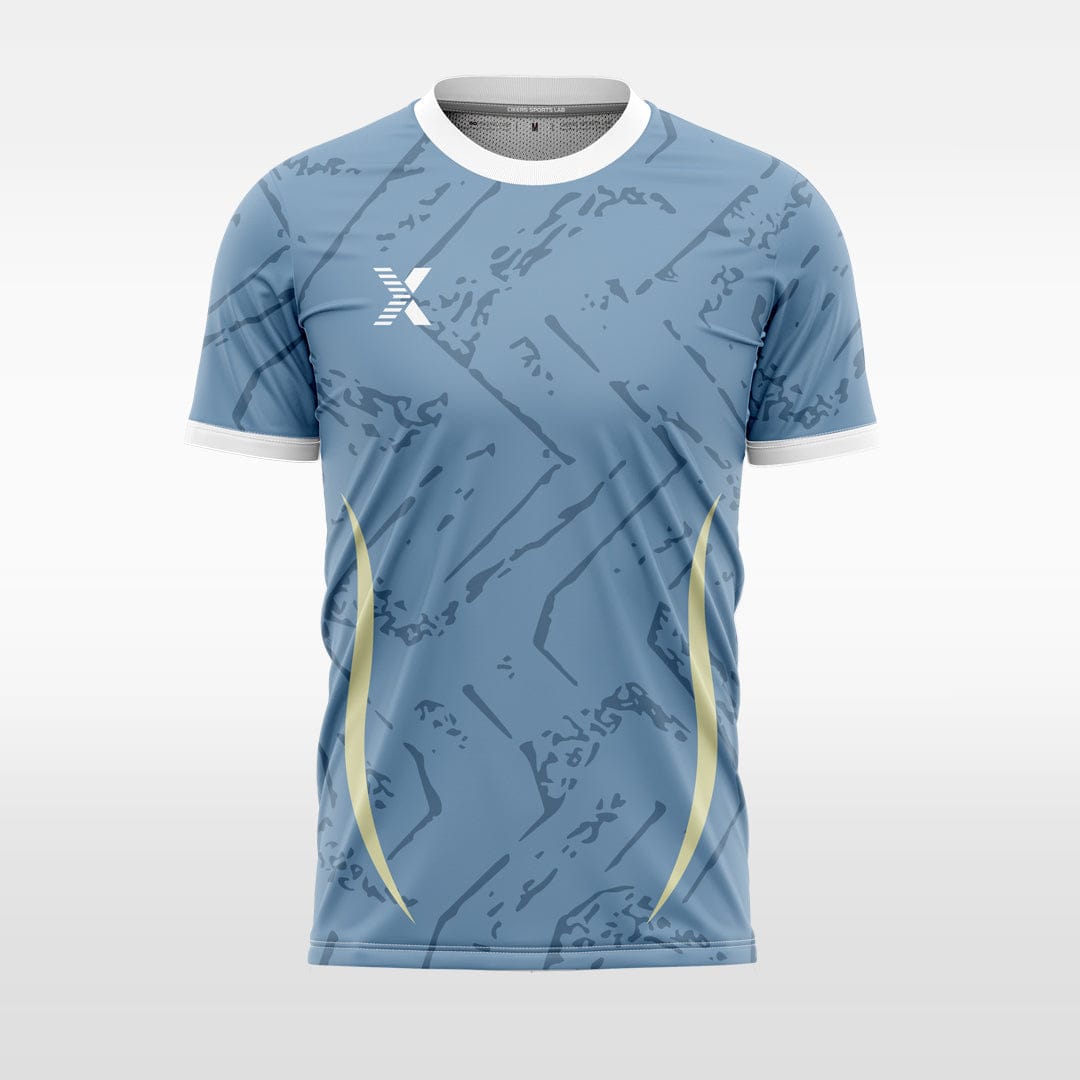 XTeamwear grey / S Two crescent-shaped- Custom Design Soccer Jersey for Men Sublimation