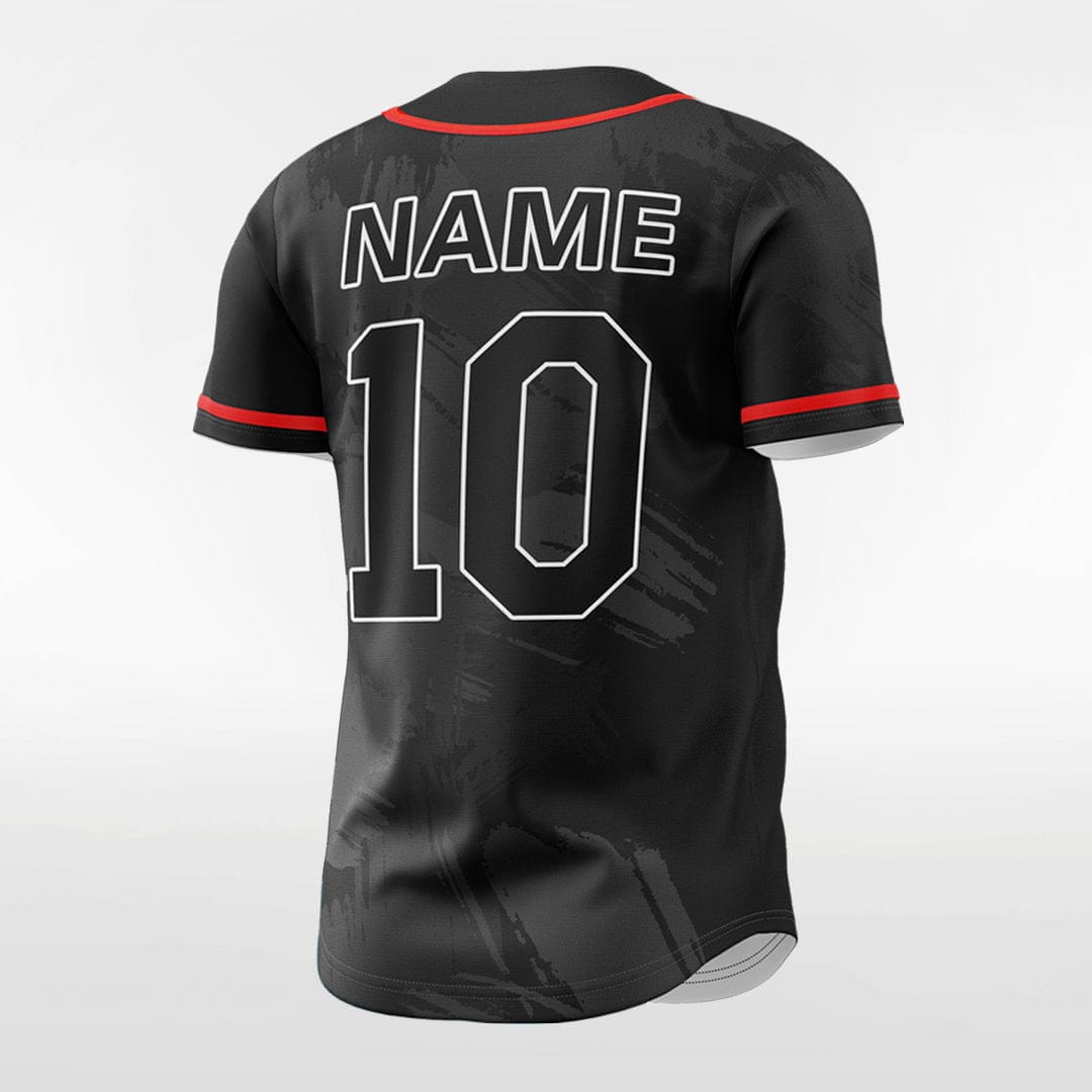 XTeamwear Ink 2 - Customized Men's Sublimated Button Down Baseball Jersey