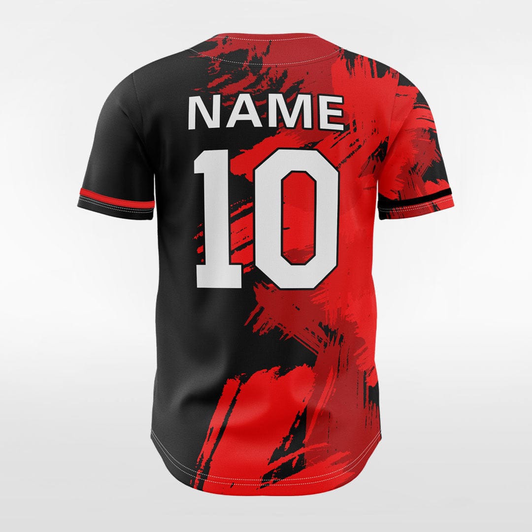 XTeamwear Ink 2 - Customized Men's Sublimated Button Down Baseball Jersey