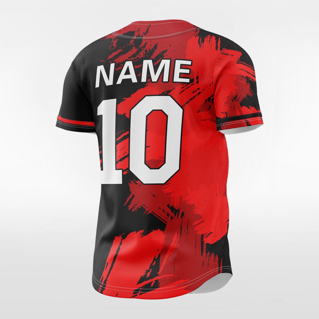 XTeamwear Ink 2 - Customized Men's Sublimated Button Down Baseball Jersey