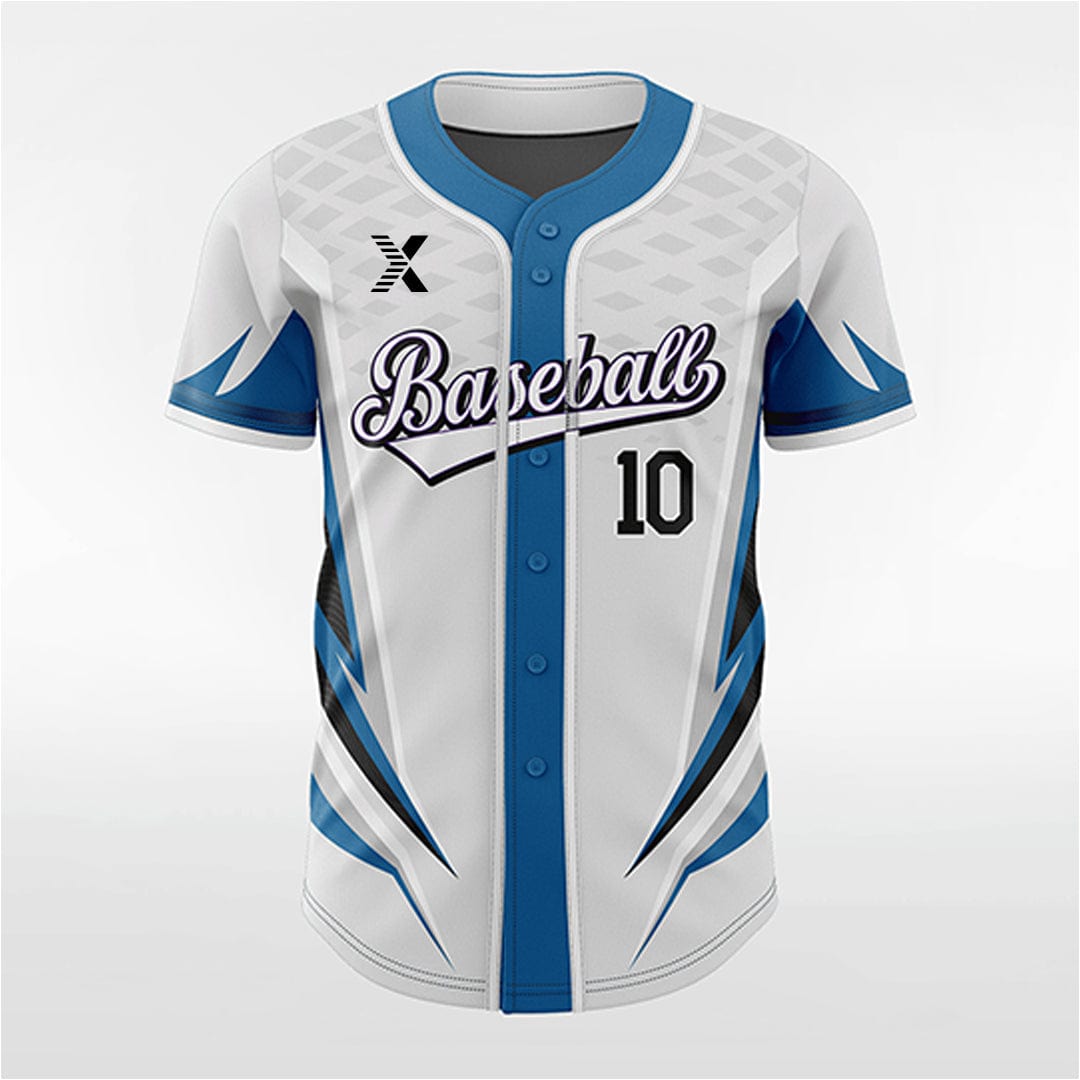 XTeamwear Jaws - Customized Men's Sublimated Button Down Baseball Jersey